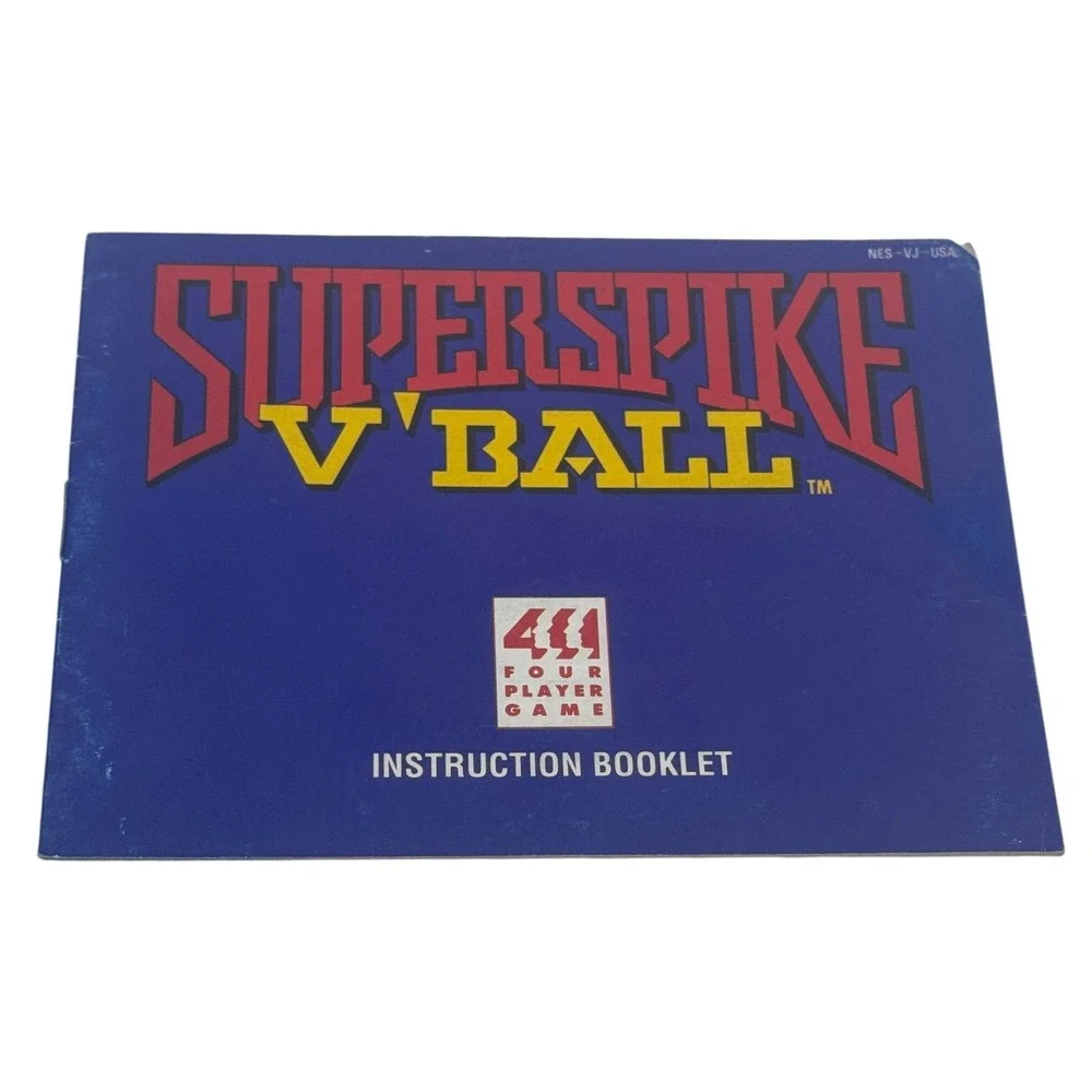 SuperSpike V'Ball Nintendo NES Instruction Booklet Manual Only NES-VJ-USA